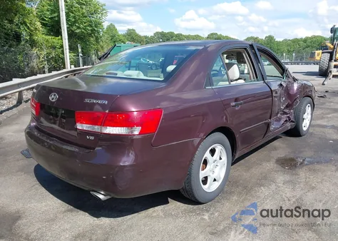 2006 Hyundai Sonata Gls V6/Lx V6 z USA, uszkodzony, nr VIN 5NPEU46F06H124486
